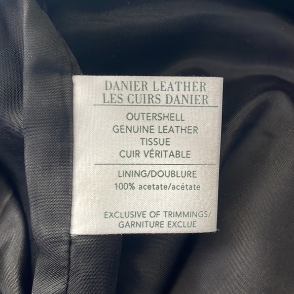 DANIER Black Leather Trousers 8 - Picture 9 of 11